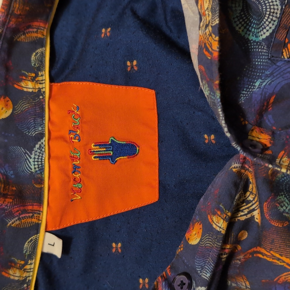 Retired Visconti Black Short Sleeve Button Down - Picture 5 of 10
